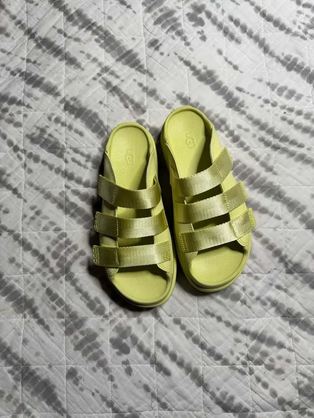 UGG Goldenglow Slides in Golden Apple Yellow 1166513K Women’s 9